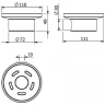 Мыльница Kludi Vela R 5898539 Черная матовая