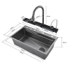 Кухонная мойка Ceruttispa Gloria Pro nano 75 CT10578 Графит