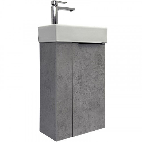 Тумба с раковиной Comforty Асти 40 00-00013669 подвесная Бетон светлый МДФ / ЛДСП