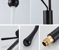 Смеситель для раковины Boch Mann Tropfen B XL BM9634 Черный матовый латунь