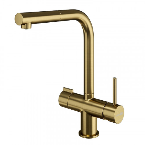Смеситель для кухни WasserKRAFT A8987 цвет Золото матовое