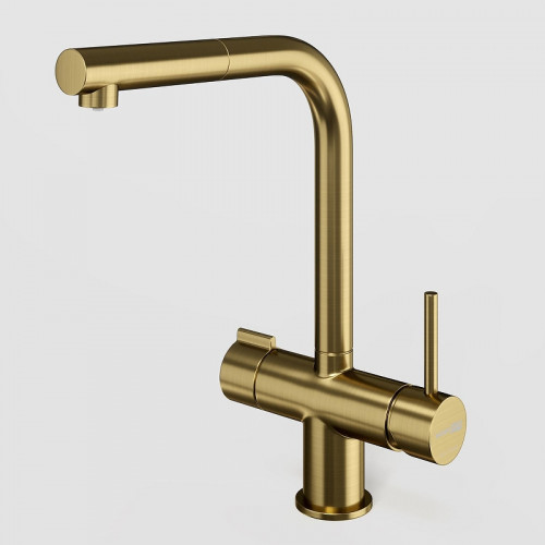 Смеситель для кухни WasserKRAFT A8987 цвет Золото матовое