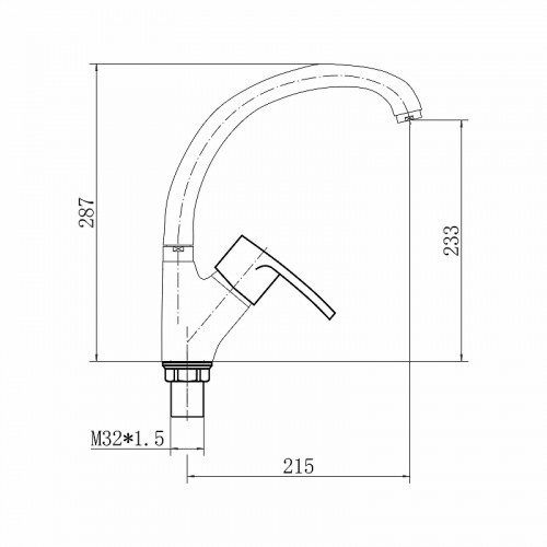 Смеситель для кухни Fashun A4165-21 цвет Бронза