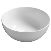 Раковина SantiLine 36 SL-1040 Белая фаянс накладная