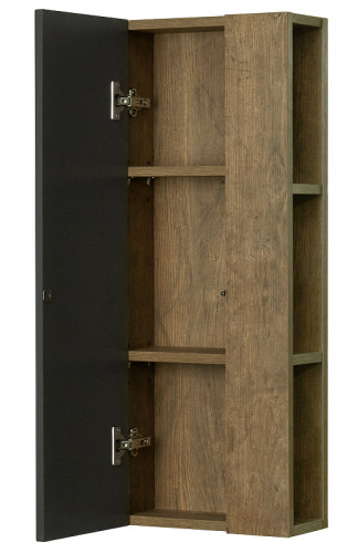 Подвесной шкаф Aquaton Терра 35 1A247103TEKA0 Дуб кантри Антрацит МДФ / ЛДСП