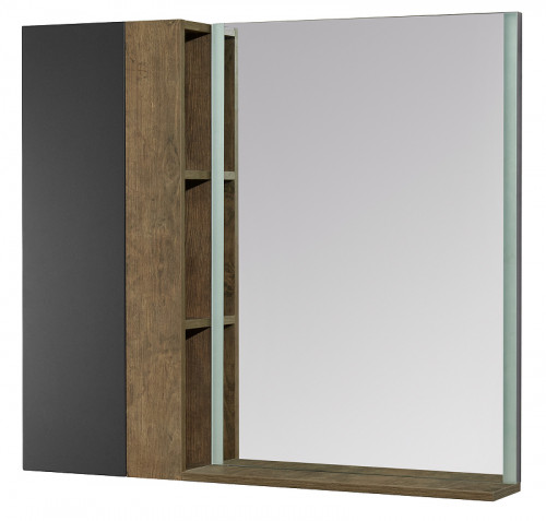 Подвесной шкаф Aquaton Терра 35 1A247103TEKA0 Дуб кантри Антрацит МДФ / ЛДСП