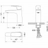Смеситель для раковины Aquatek Бетта AQ1110CR Хром латунь