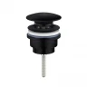Донный клапан AltroBagno PU 070215U MB click-clack цвет Черный матовый