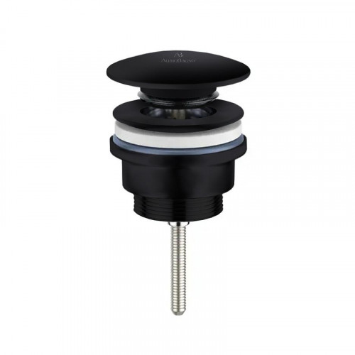 Донный клапан AltroBagno PU 070215U MB click-clack цвет Черный матовый