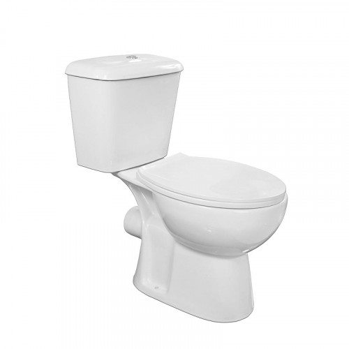 Унитаз компакт Loranto Lino CS-CT8812 цвет Белый с бачком и сиденьем Микролифт