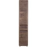 Шкаф пенал Style Line Атлантика Люкс Plus 35 ЛС-00000615 с бельевой корзиной Старое дерево МДФ / ЛДСП