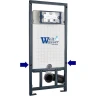 Комплект унитаза с инсталляцией WeltWasser MARBERG 507 + BAARBACH 004 GL-WT + MAR 507 SE 10000006951 цвет Белый глянцевый с сиденьем Микролифт и клавишей смыва цвет Хром