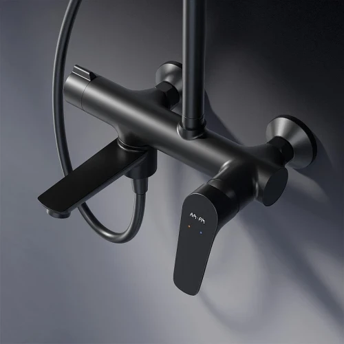 Душевая система AM.PM Crave F079C922 цвет Черный матовый