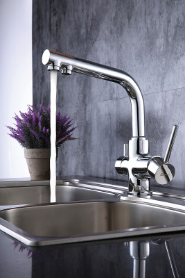 Смеситель для кухни Lemark Comfort LM3061C Хром латунь