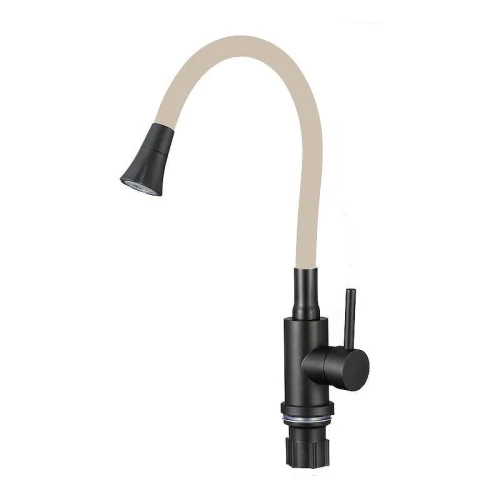 Смеситель для кухни Fmark FS8299H-12 цвет Черный Бежевый