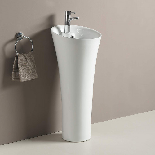 Раковина WeltWasser Leerbach 4141 GL-WT 41 10000008707 Белый глянец фаянс напольный