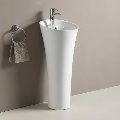 Раковина WeltWasser Leerbach 4141 GL-WT 41 10000008707 Белый глянец фаянс напольный