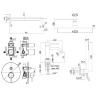 Комплект смесителей Paffoni Light KITLIG015HG071 Золото медовое латунь