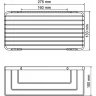 Полка корзина WasserKRAFT K-71122 Хром