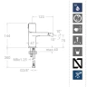 Смеситель для биде Ramonsoler Tzar 340301NM Черный матовый