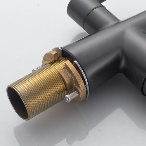 Смеситель для кухни Shevanik S528T цвет Оружейная сталь