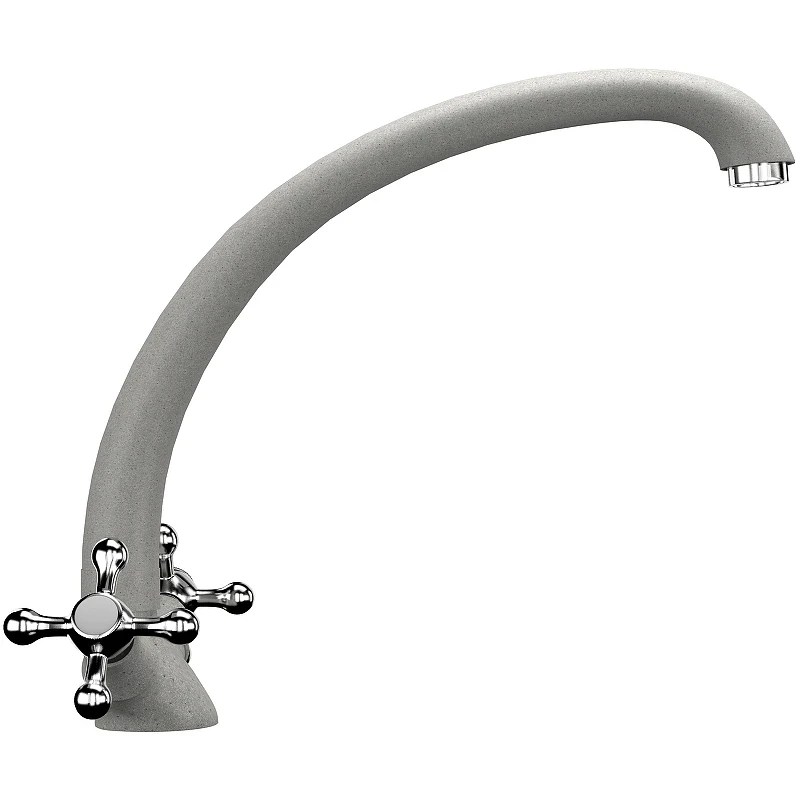 Смеситель для кухни Ulgran Classic U-013-310 Серый латунь