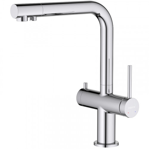 Смеситель для кухни Aquatek Европа AQ1385CR Хром латунь