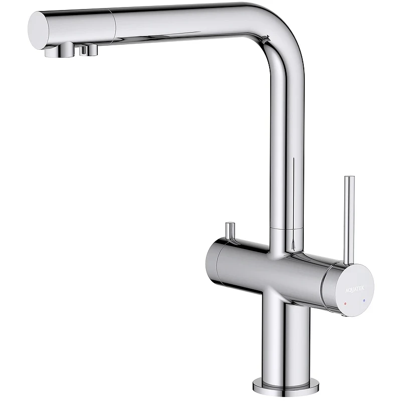 Смеситель для кухни Aquatek Европа AQ1385CR Хром латунь