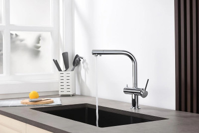 Смеситель для кухни Aquatek Европа AQ1385CR Хром латунь