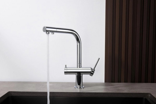 Смеситель для кухни Aquatek Европа AQ1385CR Хром латунь