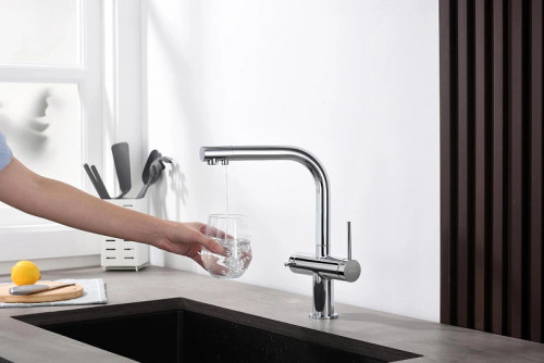 Смеситель для кухни Aquatek Европа AQ1385CR Хром латунь