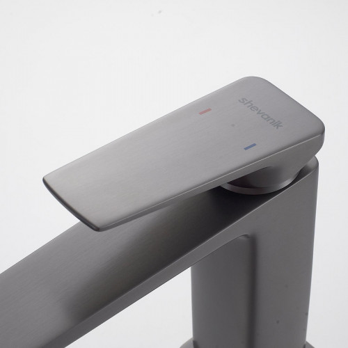 Смеситель для раковины Shevanik S8901T-1 цвет Оружейная сталь