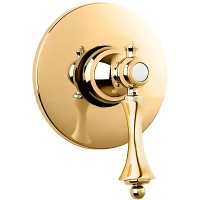 Смеситель для душа Cezares Margot MARGOT-DIM-03/24-M Золото 24 карата латунь встраиваемый
