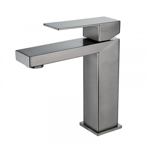 Смеситель для раковины Shevanik S7001T цвет Оружейная сталь