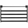 Электрический полотенцесушитель Black&White Universe N-333B 58х35 333BN с полкой Черный матовый нержавеющая сталь