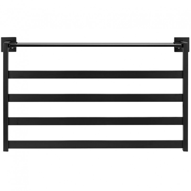 Электрический полотенцесушитель Black&White Universe N-333B 58х35 333BN с полкой Черный матовый нержавеющая сталь
