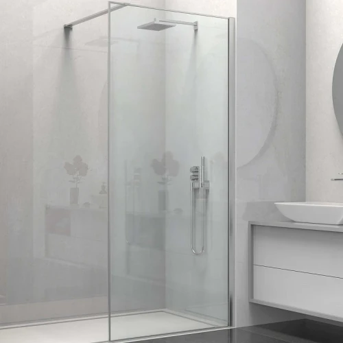 Душевая перегородка Vincea Walk-In 80 VSW-1HS800CL профиль Хром стекло прозрачное