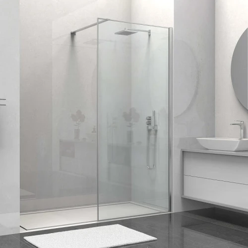 Душевая перегородка Vincea Walk-In 80 VSW-1HS800CL профиль Хром стекло прозрачное