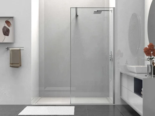 Душевая перегородка Vincea Walk-In 80 VSW-1HS800CL профиль Хром стекло прозрачное