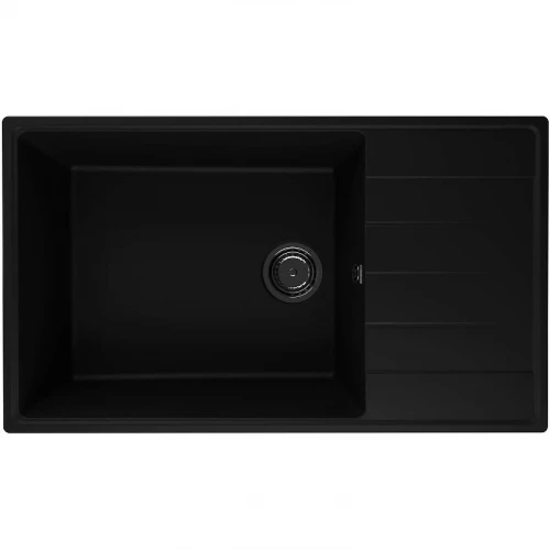 Кухонная мойка Ulgran Quartz Prima 860-07 Уголь искусственный камень (литьевой мрамор) встраиваемый