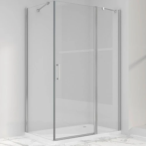 Душевой уголок Vincea Orta 100х90 VSR-1O9010CL профиль Хром стекло прозрачное
