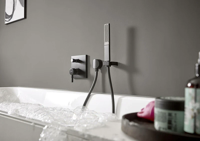 Смеситель для душа Hansgrohe Finoris 76415670 Черный матовый латунь встраиваемый