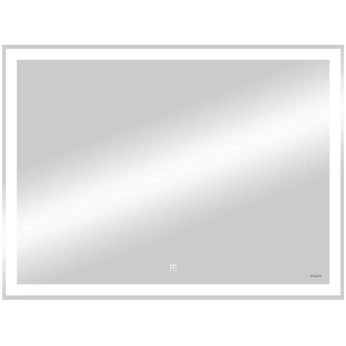Зеркало Reflection Double 800х600 RF4614DB с подсветкой с сенсорным выключателем, диммером и часами стекло