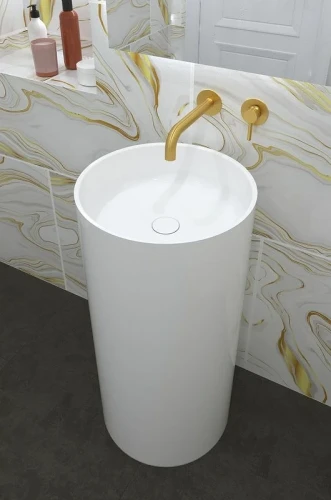 Раковина Whitecross Altar 43 0737.043043.100 Белая глянцевая искусственный камень (литьевой мрамор) напольный