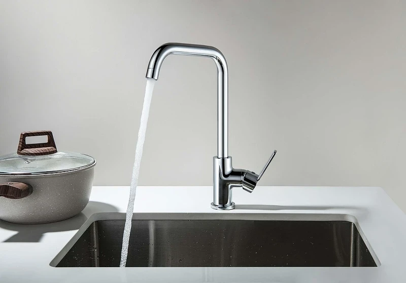 Смеситель для кухни Aquatek Лугано AQ1781CR цвет Хром