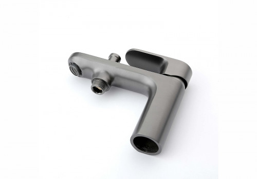 Смеситель на борт ванны Aquatek Альфа AQ1944BGM цвет Оружейная сталь