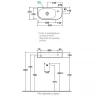 Раковина Globo Forty3 55 SCT55.BI*0 Белая фарфор подвесная