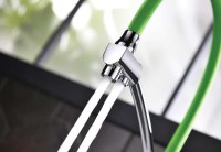 Смеситель для кухни Lemark Comfort LM3070C-Green Хром Зеленый латунь