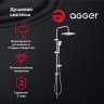 Душевая система Agger Fresh A0494000 Хром латунь на стену