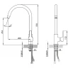 Смеситель для кухни Lemark Basis LM3605C Хром латунь